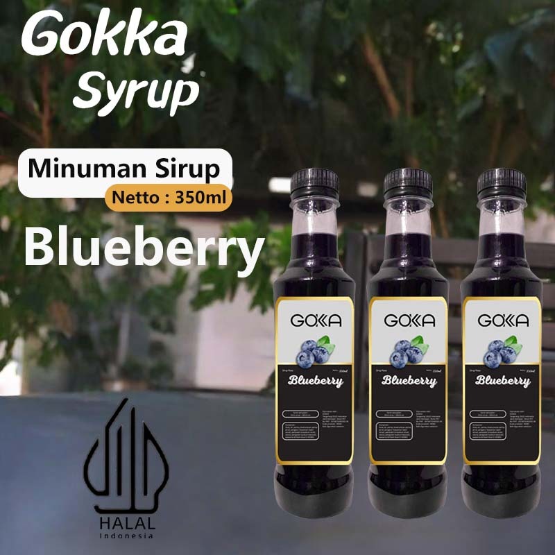 

Gokka Blueberry Fresh Syrup 350ml - Minuman Rasa Segar / Sirup Blueberry