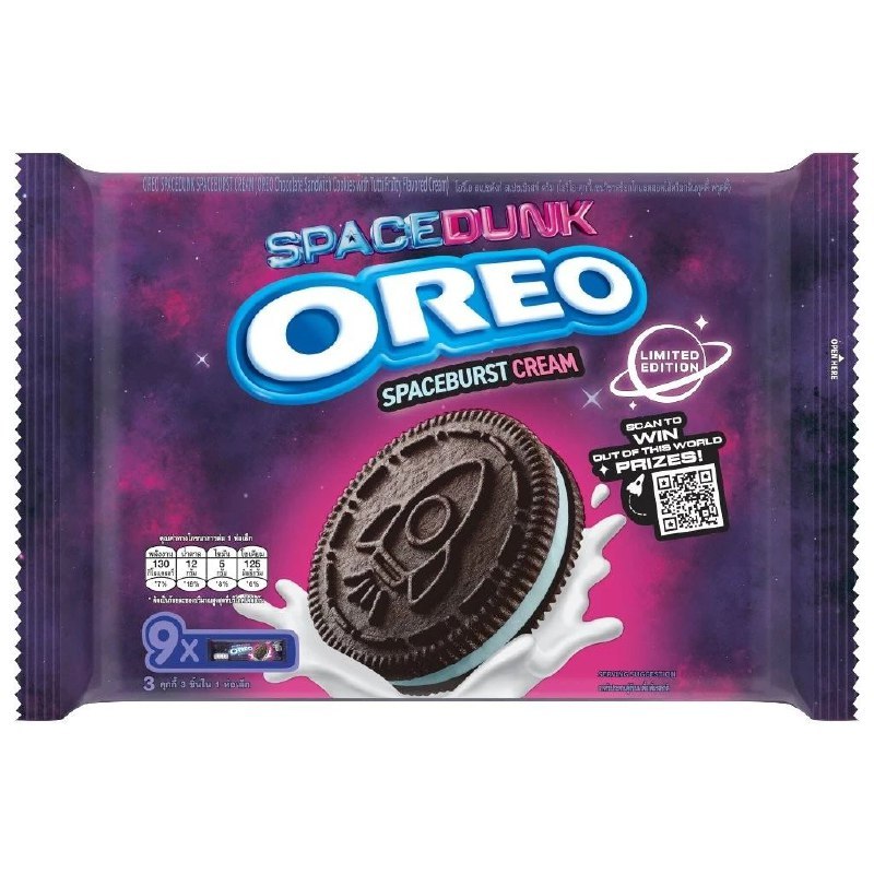 

OREO SPACEDUNK EDISI TERBATAS SPACEBURST CREAM HALAL PACK ISI 9BKS SANDWICH