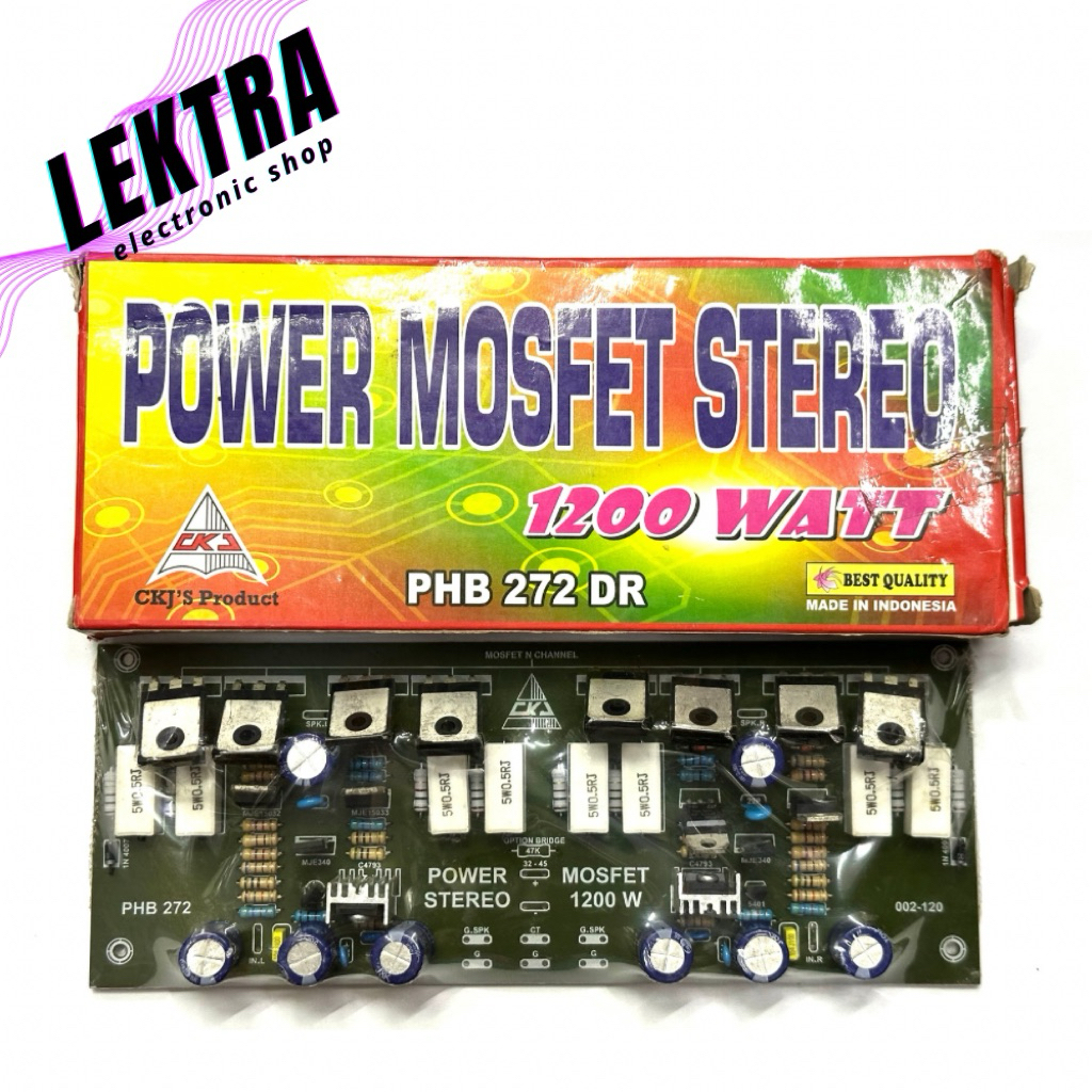 Kit PHB 272 DR Power Mosfet Stereo 1200 watt CKJ w 1200w 1200watt