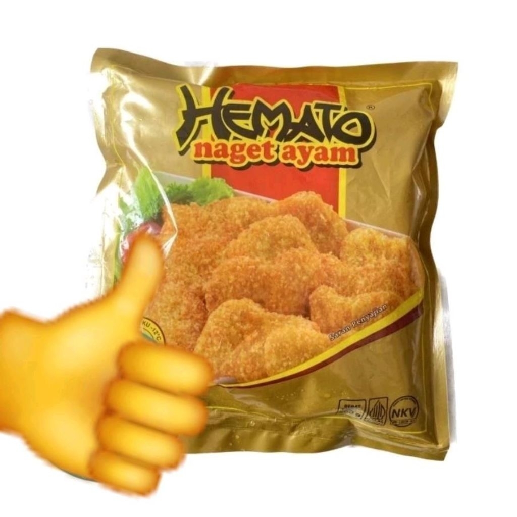 

naget nugget ayam merek hemato gold 500 gram premium emas enak