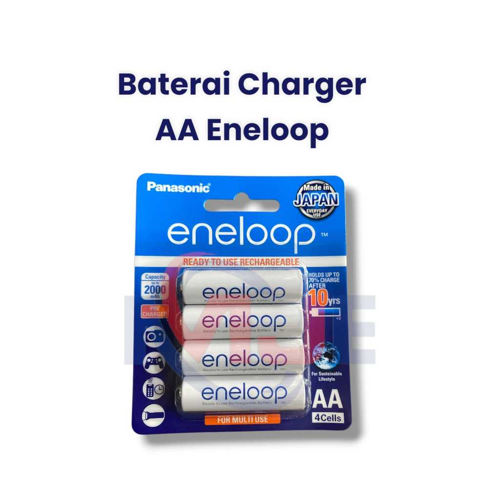 battery panasonic AA Eneloop AAA eneloop rechargeable baterai charge AA AAA eneloop ORIGINAL