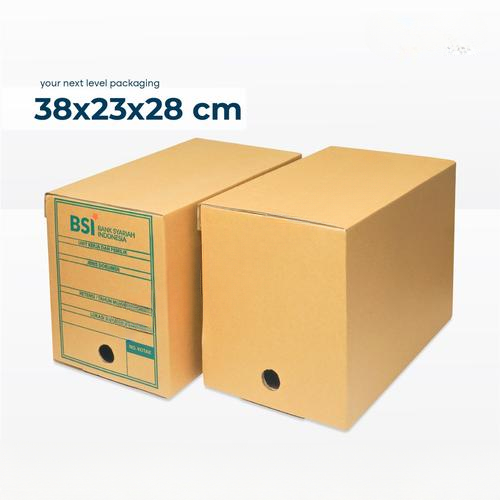 

Box File Kardus Packing Arsip Kotak Dokumen Print Bsi Bahan Single Wall Ukuran 38x23x28