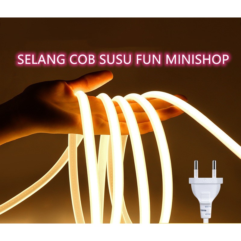 FUN MINISHOP LAMPU SELANG COB SUSU 100M STRIP COB WATERPROOF OUTDOOR STRIPLED