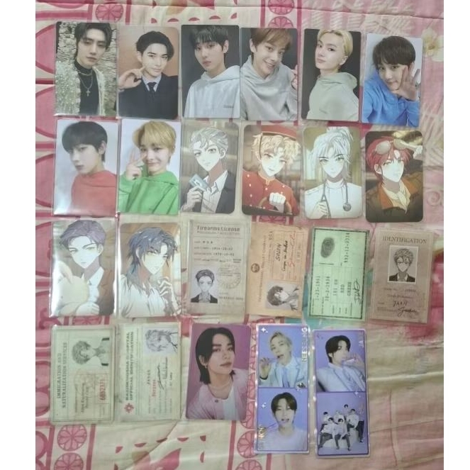 Photocard Enhypen Jungwon Heeseung Jay Jake Sunghoon Sunoo Ni-ki dark blood id card photostrip light