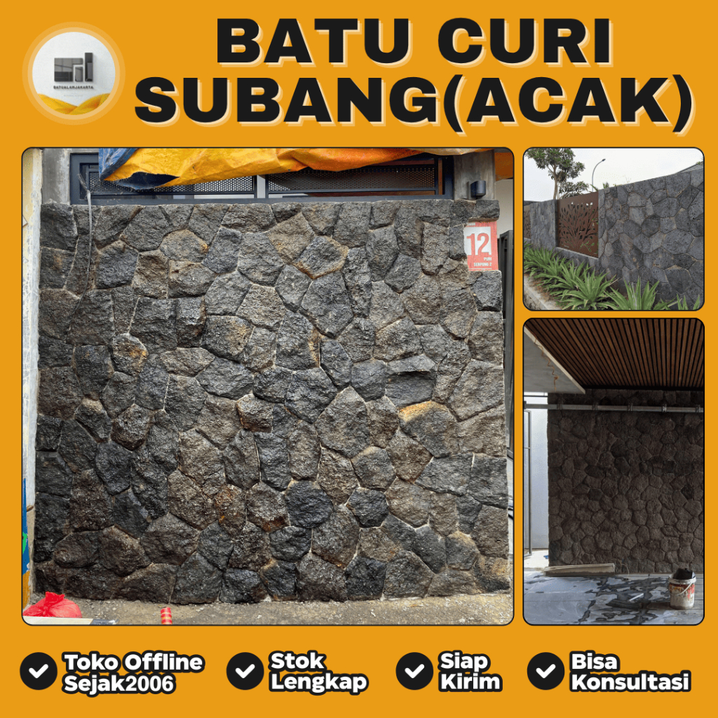 Batu Alam Curi Subang Cocok Untuk Dinding