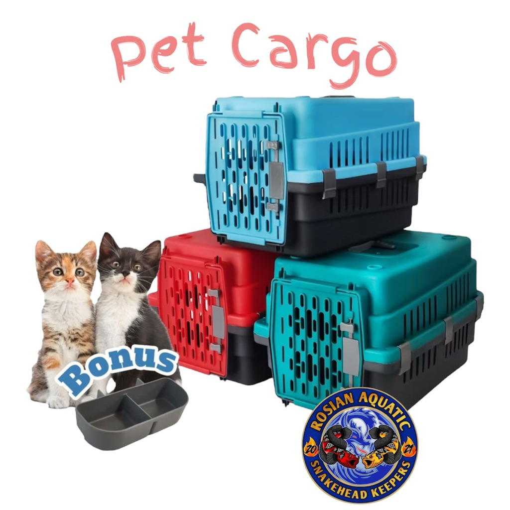 Kandang Kucing Pet cargo (S) carrier tas travel hewan small untuk kucing kelinci kecil
