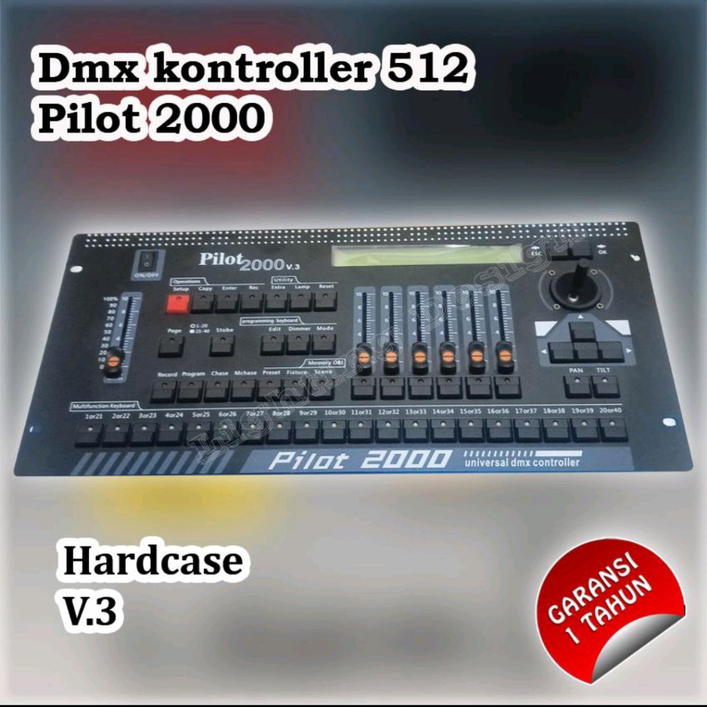 Mixer lighting dmx controller pilot 2000 + hardcase