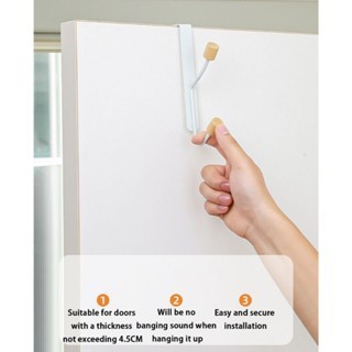 GANTUNGAN BAJU PINTU TANPA PAKU BAHAN BESI HOOK HANGER BACK DOOR BHD08