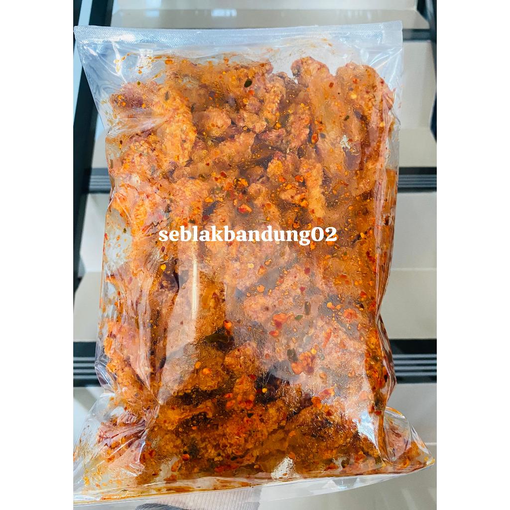 

kulit ayam crispy pedas daun jeruk/original daun jeruk kemasan 1kg 250gram 500gram