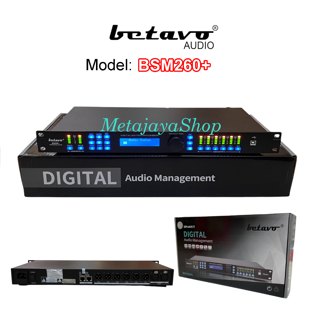 Management  Betavo Original BSM 260+ Professional Digital Audio Management BSM260 +