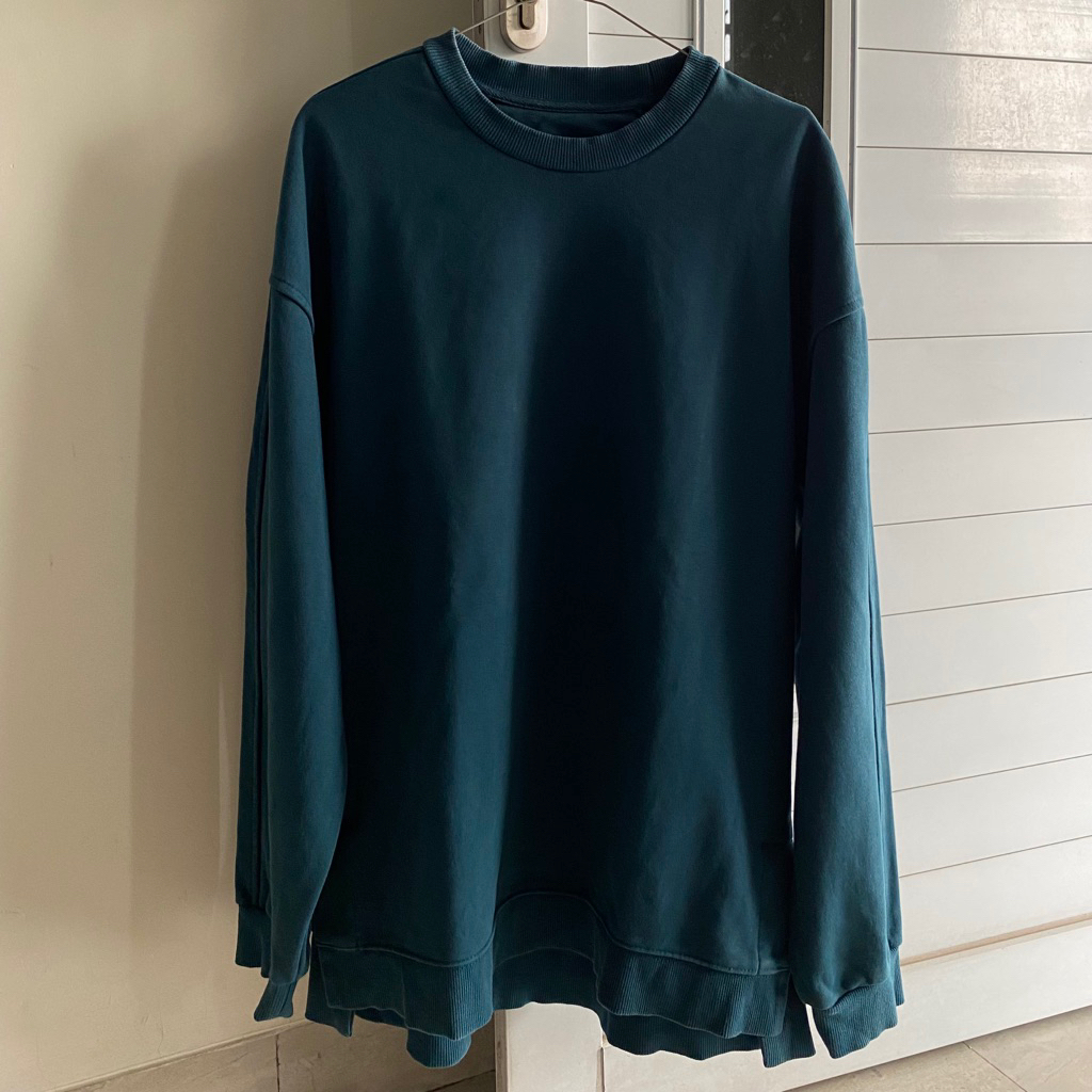 [PRELOVED] Sweater ILCORSO - Hijau Tosca Pekat