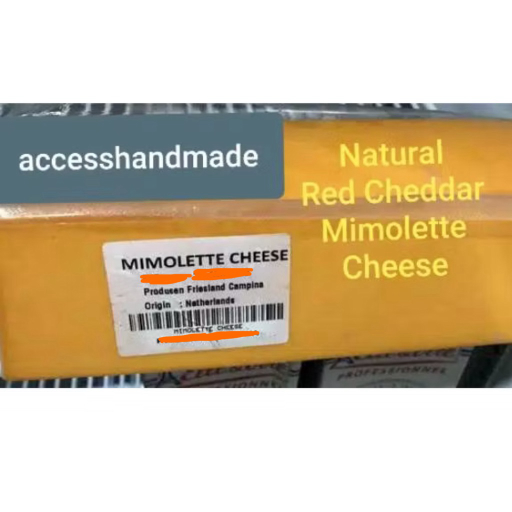 

De Jong Mimolette Red Cheddar Cheese keju merah chedar gojek grab produk susu