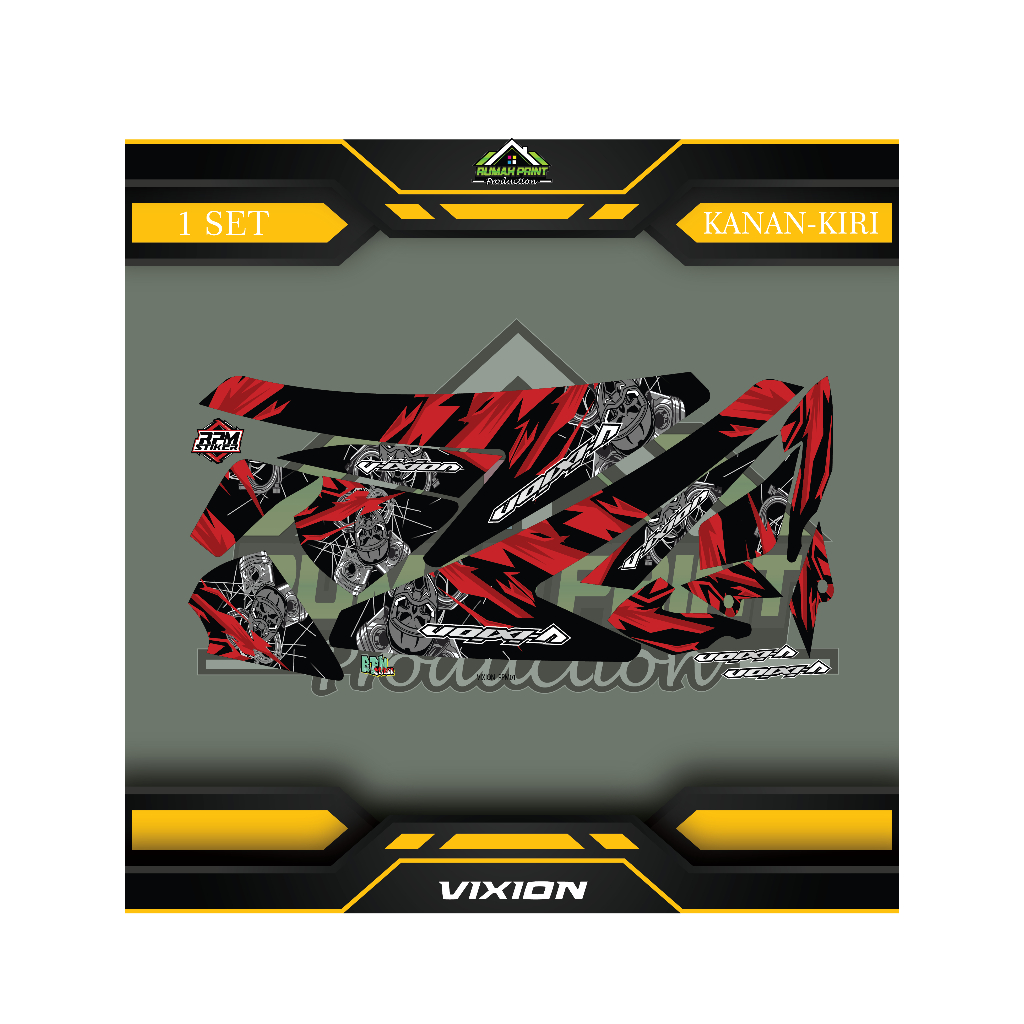 Decal Stiker Motor Yamaha Vixion 150cc Full Boddy_RPM01