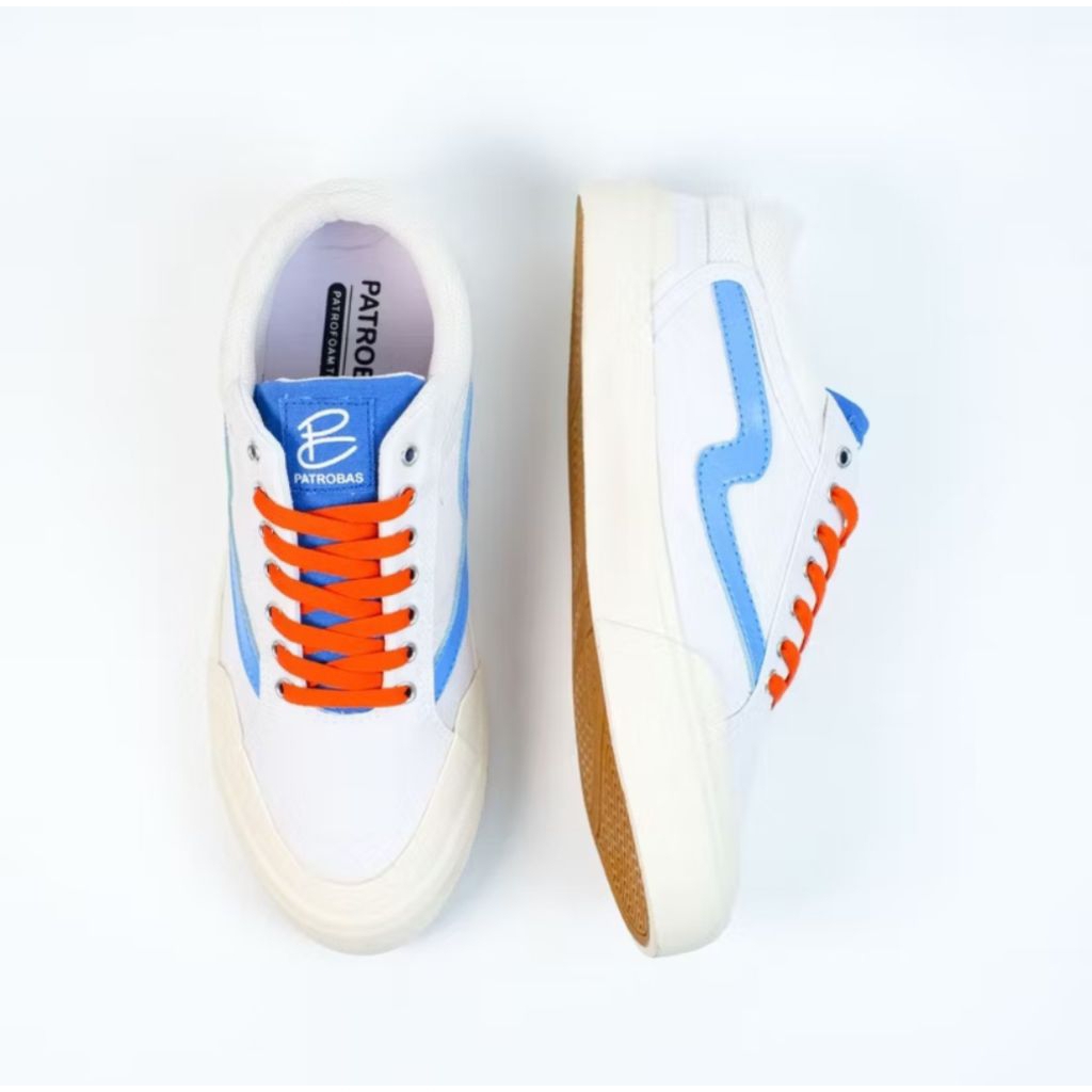 SEPATU PATROBAS CLOUD LOW WHITE BLUE