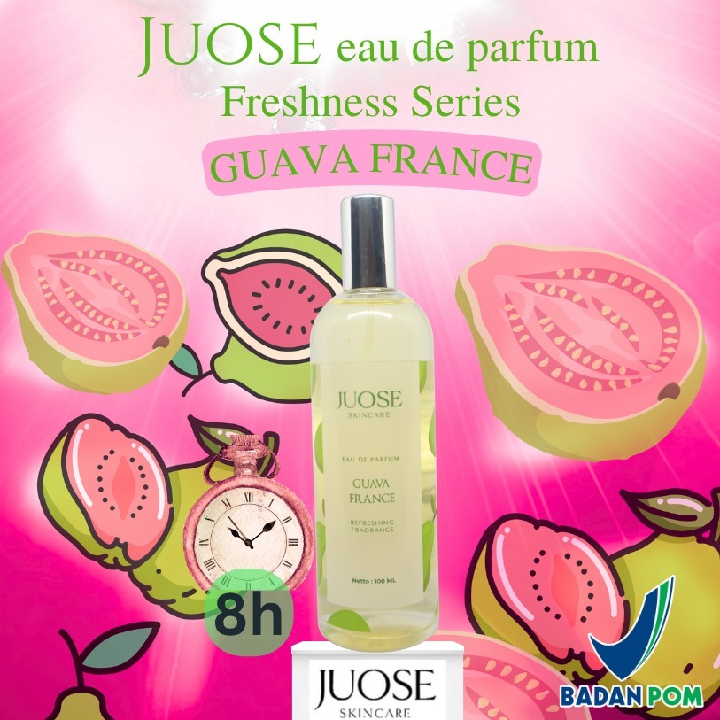 Juose Eau De Perfume Guava Parfum Unisex Pria Wanita Aroma Buah Jambu EDP Wangi Tahan Lama 100ml
