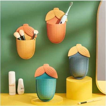 Holder Sikat Gigi Motif Jagung Tempat Sikat Gigi Odol Pasta Gigi Rak Tempel