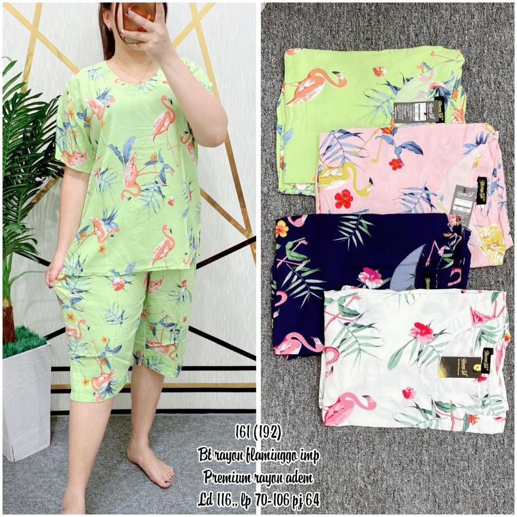 RK setelan kulot wanita setelan cewek celana 7/8