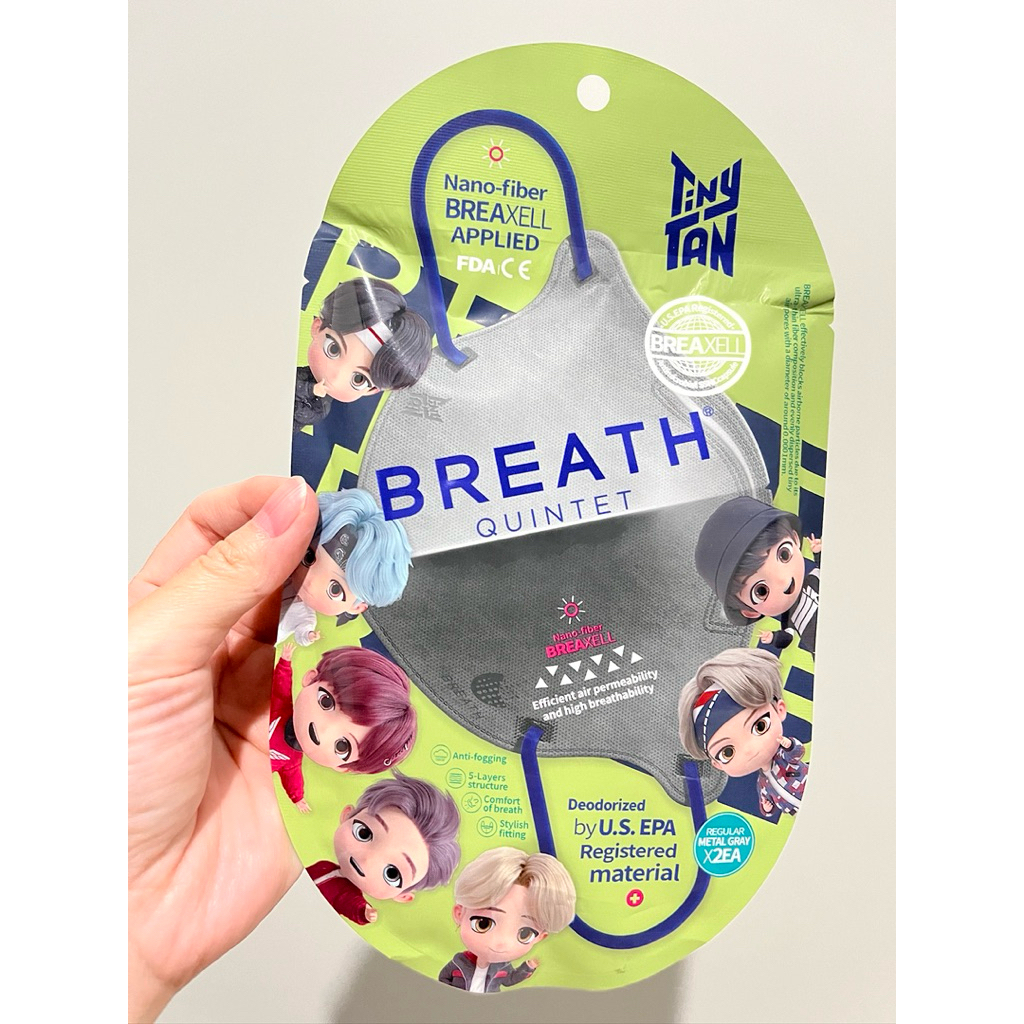 Masker BTS - Breath Tiny Tan Quintet Mask
