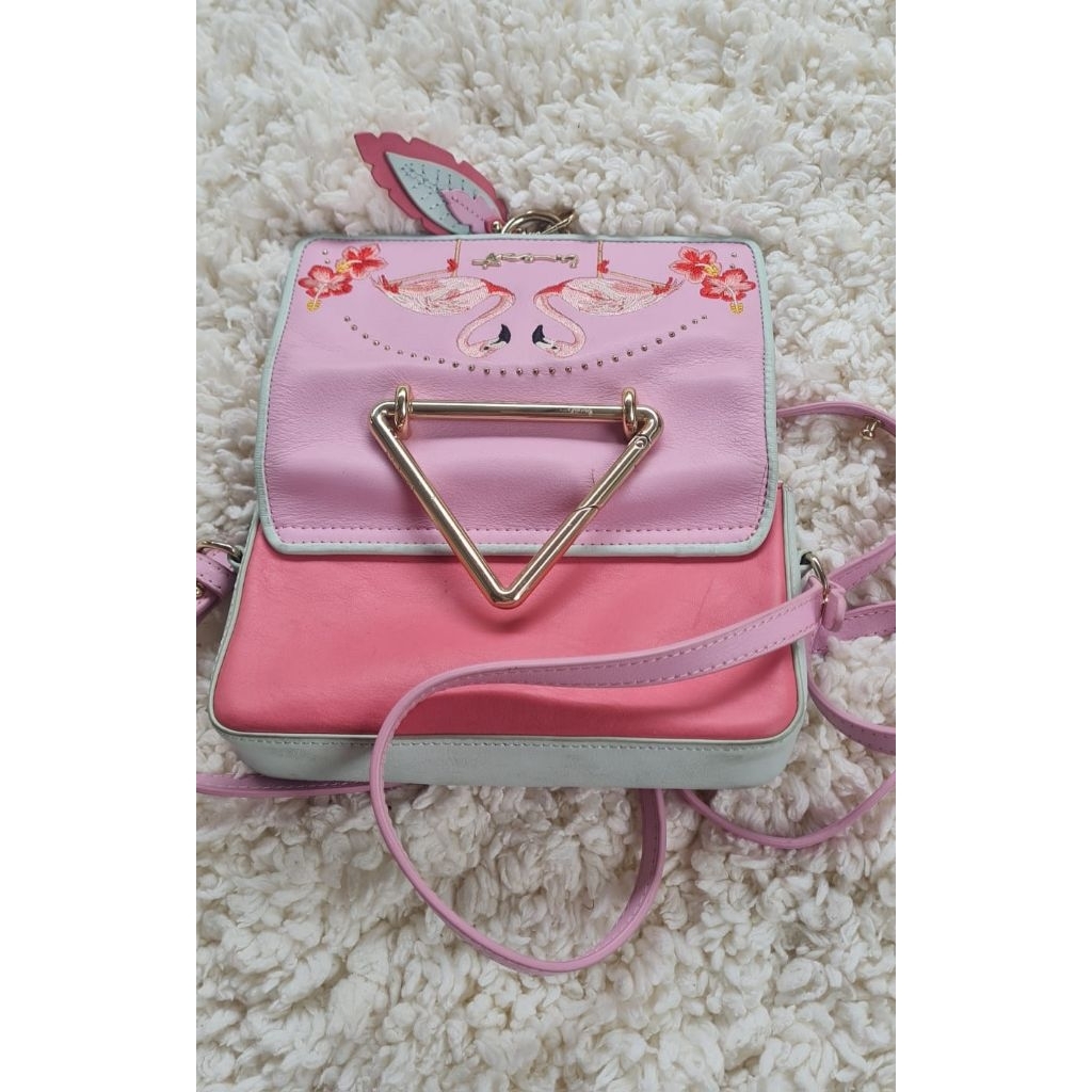 Weat x mmehuillet Pink bag with long strape - hardly used