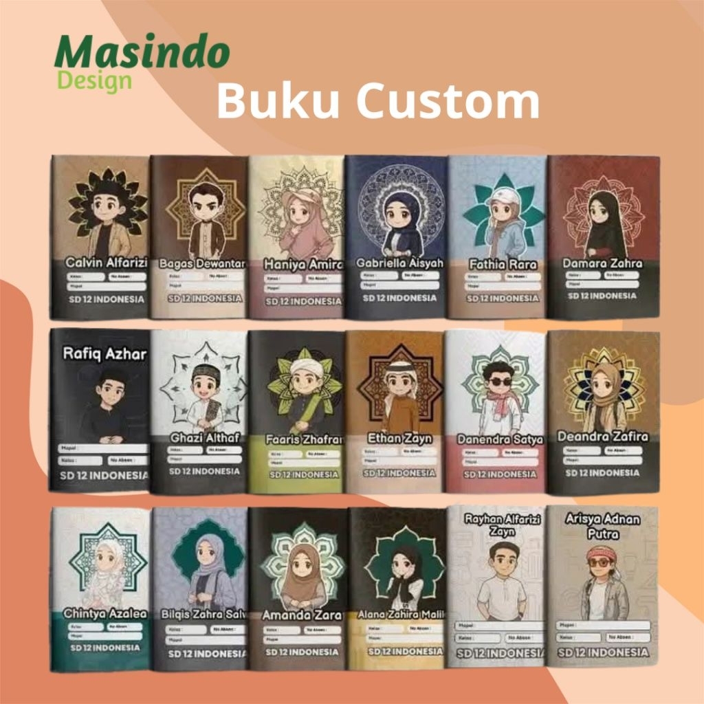

Buku Tulis Custom Nama Anak – Cetak Buku Sekolah Desain Sendiri Unik & Lucu