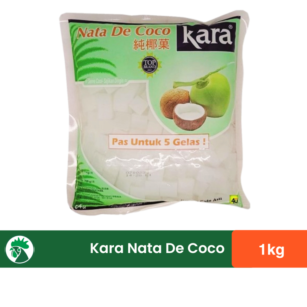 

Kara Nata De Coco 1kg | Nata De Coco Untuk 5 Gelas | Topping Minuman Segar Kelapa