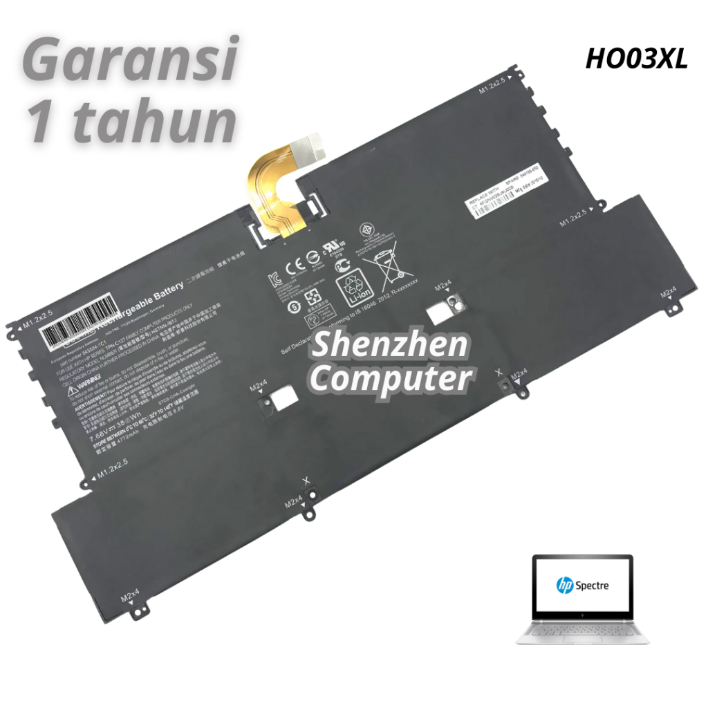 Baterai HP Spectre 13-v000 13-v016tu 13-v015tu 13-v014tu 13-v022tu 13-v002tu SO04XL battery new