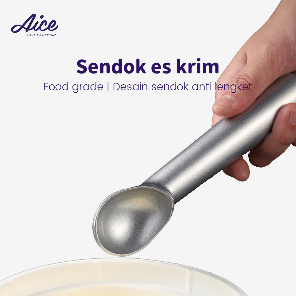 Aice Ice Cream Spoon/ Sendok Es Krim food grade Sendok Buah Sendok Makanan Penutup Pembuat Bola