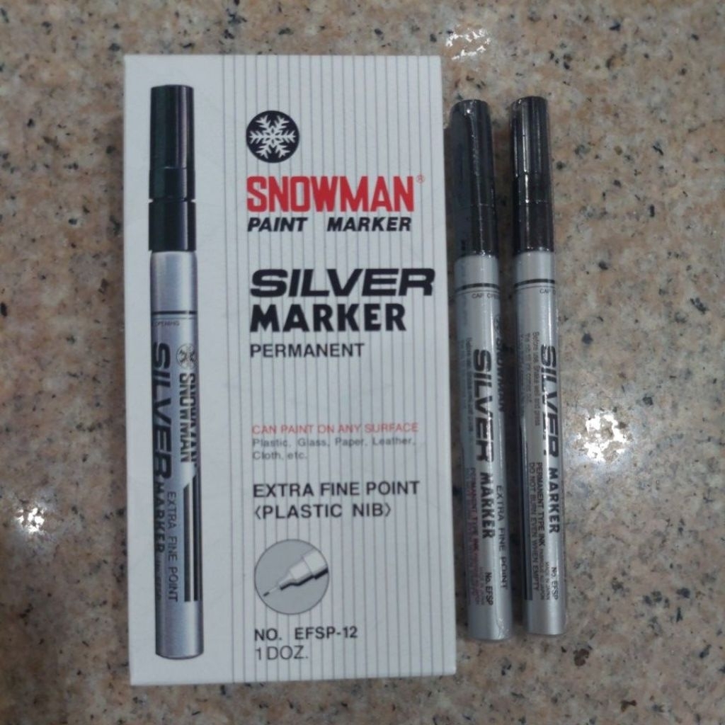 

(PAK) Paint Marker Kecil Extra Fine Snowman EFSP-12 Isi 12
