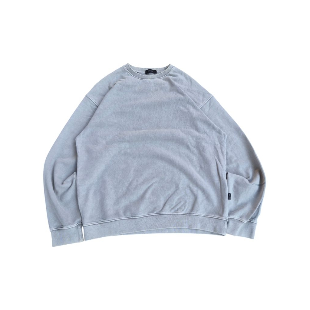 90s faded Crewneck boxy y2k - Faker Seoul Washed pigment