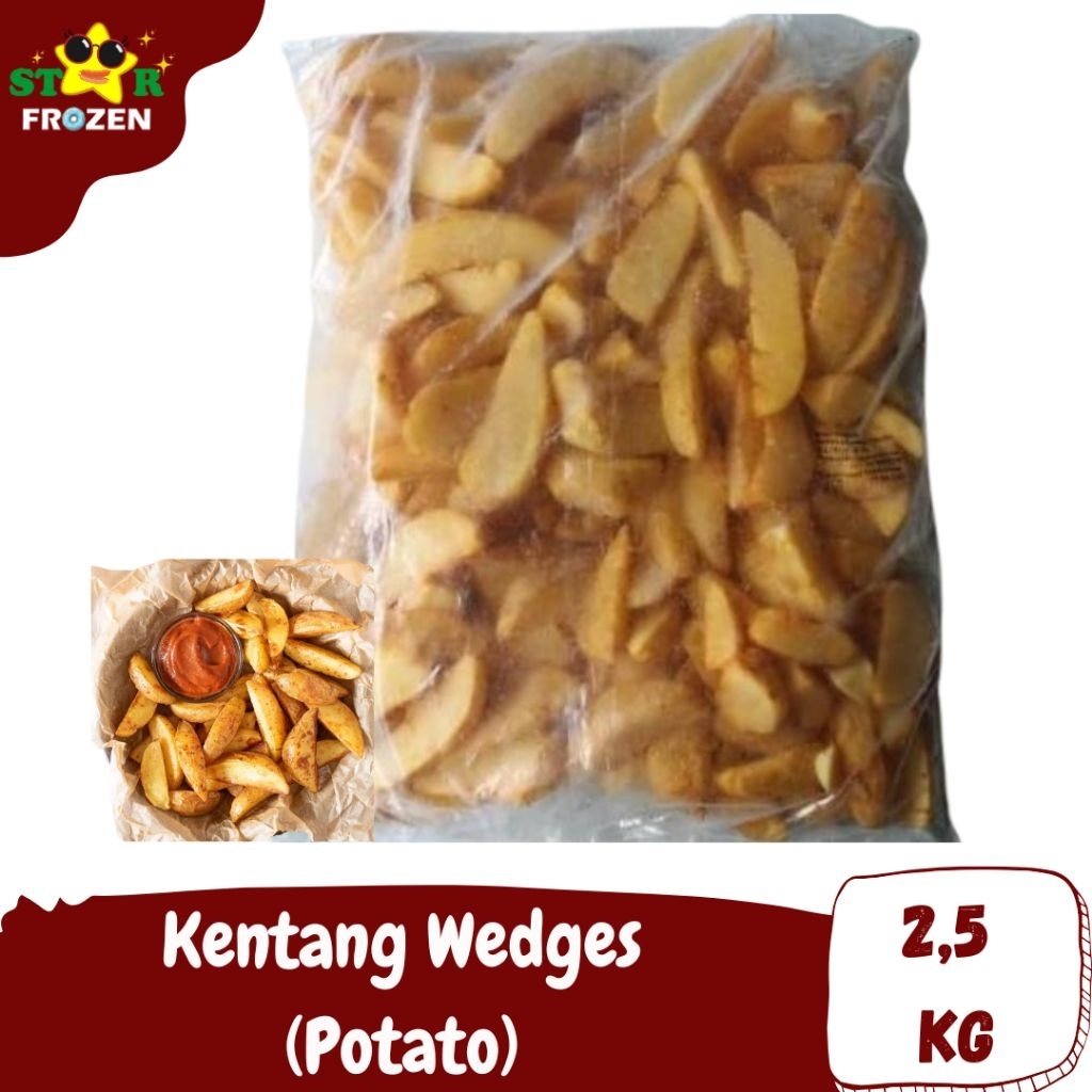 

Kentang Wedges Potato 2,5 Kg / Wedges Frozen