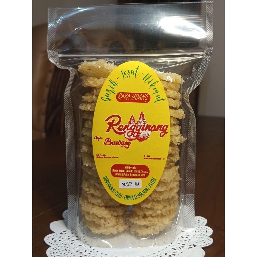

[Versi Kecil] Rengginang Cap Bawang 300 gr Rasa Udang - Firma Lumajang