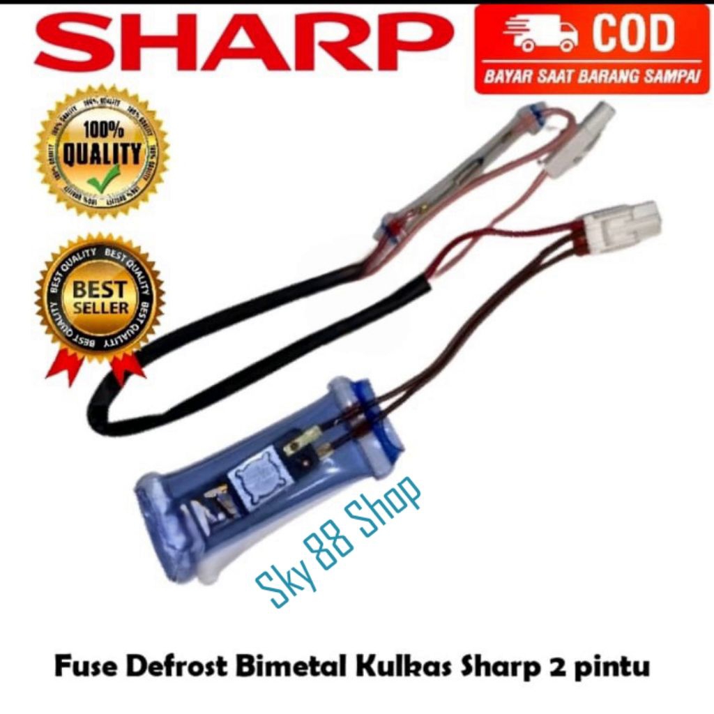 FUSE DEFROST BIMETAL KULKAS SHARP 2 PINTU ORIGINAL HIGH QUALITY / SENSOR DEFROST BIMETAL KULKAS SHAR