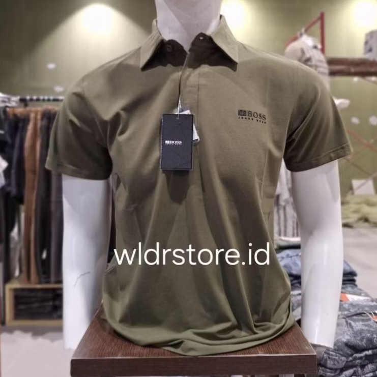 KAOS WANGKI PRIA BRAND JB BOSS ORIGINAL SLIMFIT STRECH JBKB9000 ARMY