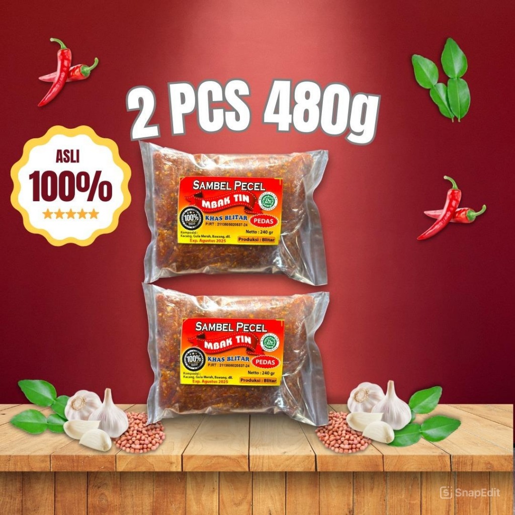 

Sambel Pecel Mbak Tin Khas Blitar 480g