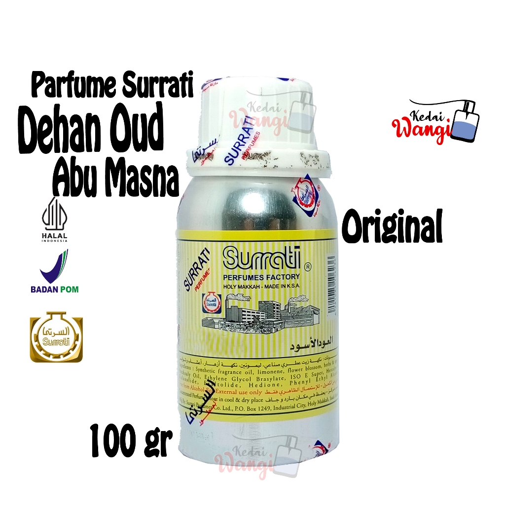 Parfum DEHAN OUD ABU MASNA 100 Gr l Parfum Surrati l Surrati Parfumes l Bibit Minyak Wangi