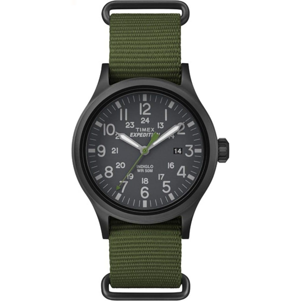 [PREORDER] Jam tangan Timex Men's TW4B04700 Expedition Scout Leather Slip-Thru