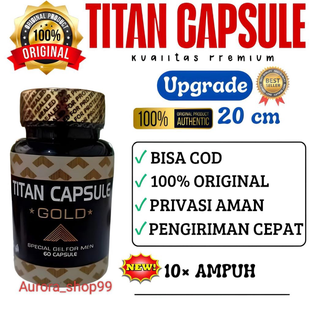 Titan kapsul asli 100% pembesar vital pria