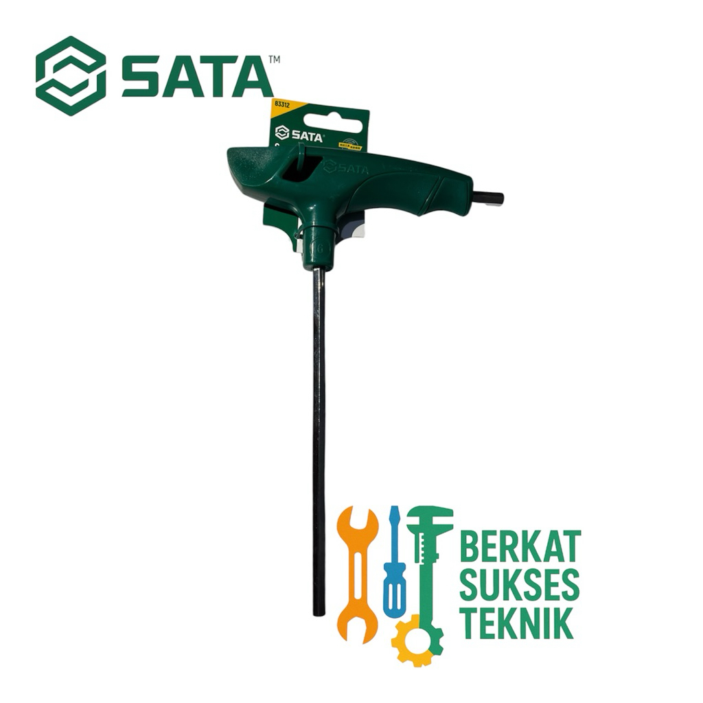 Kunci L Handle T Hex 6 mm SATA 83312 T Handle Hex Key 6 mm Sata Tools