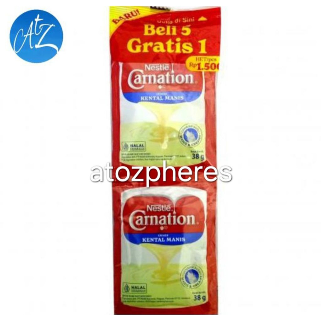 

Krimer kental manis halal MUI Nestle Carnation Sweet Creamer 5 sachet sachets x 38g