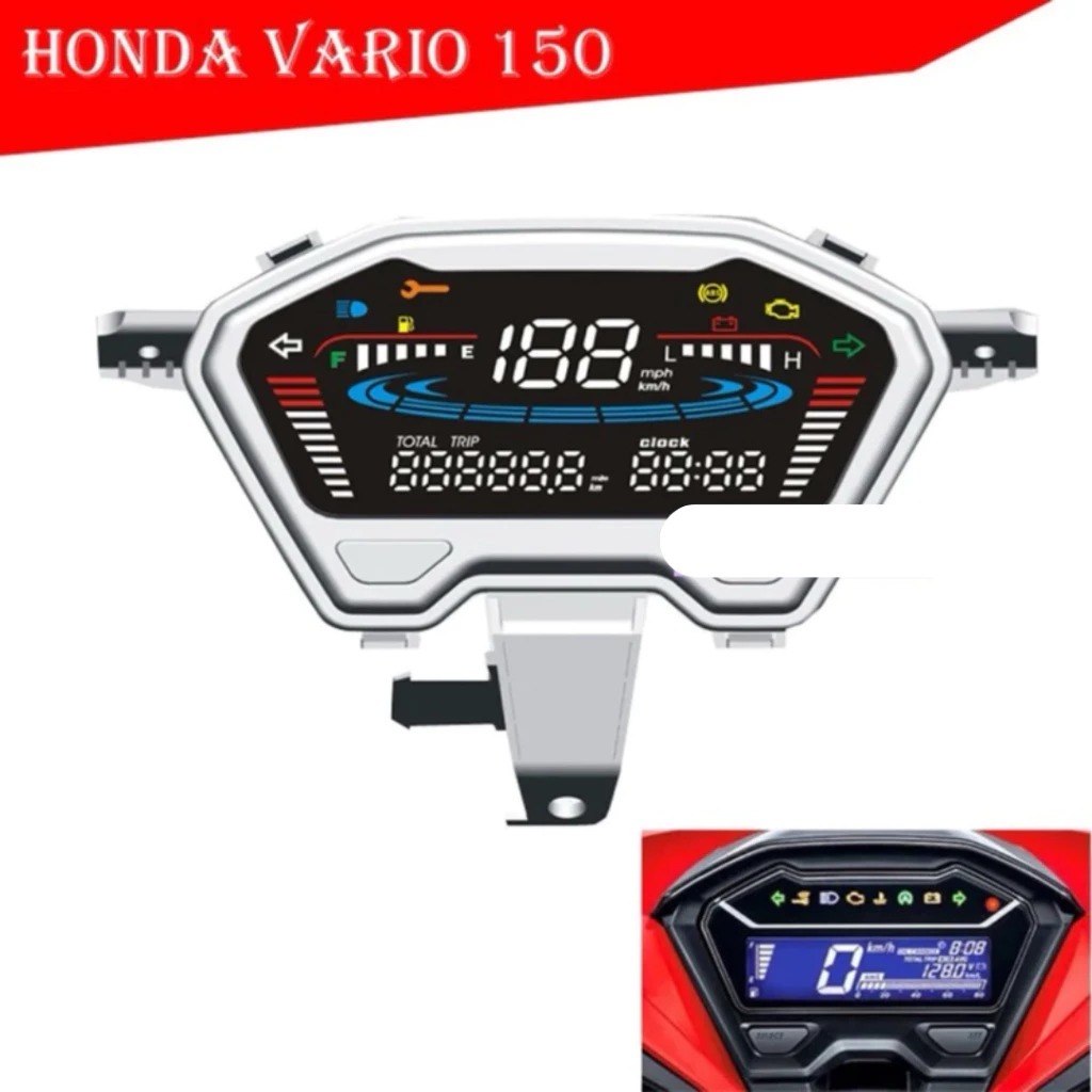 Speedometer Digital Vario 125 150 2018-2024 SPEEDOMETER DIGITAL PNP VARIO NEW 125 150 2018-2024 Spid