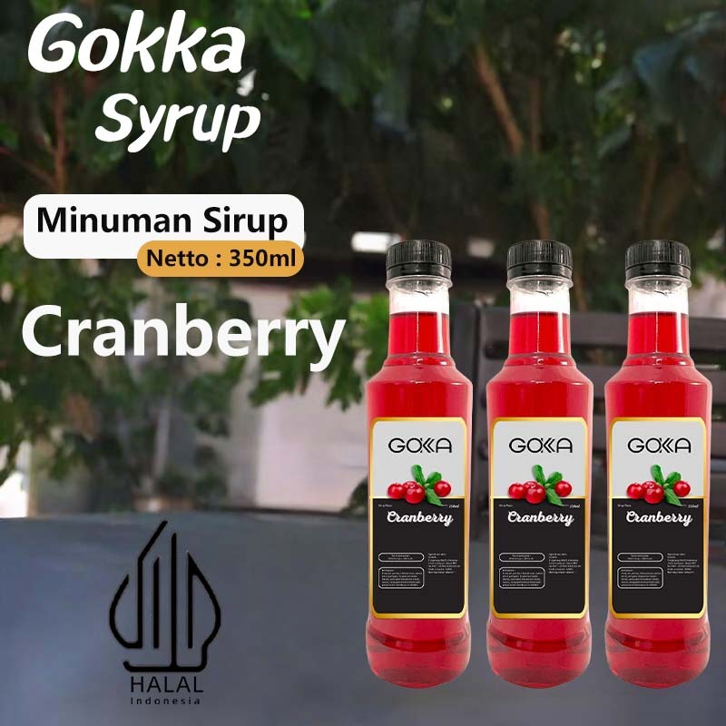 

GOKKA Syrup Minuman Sirup / Sirup Cranberry / 350ml Sirup Cranberry