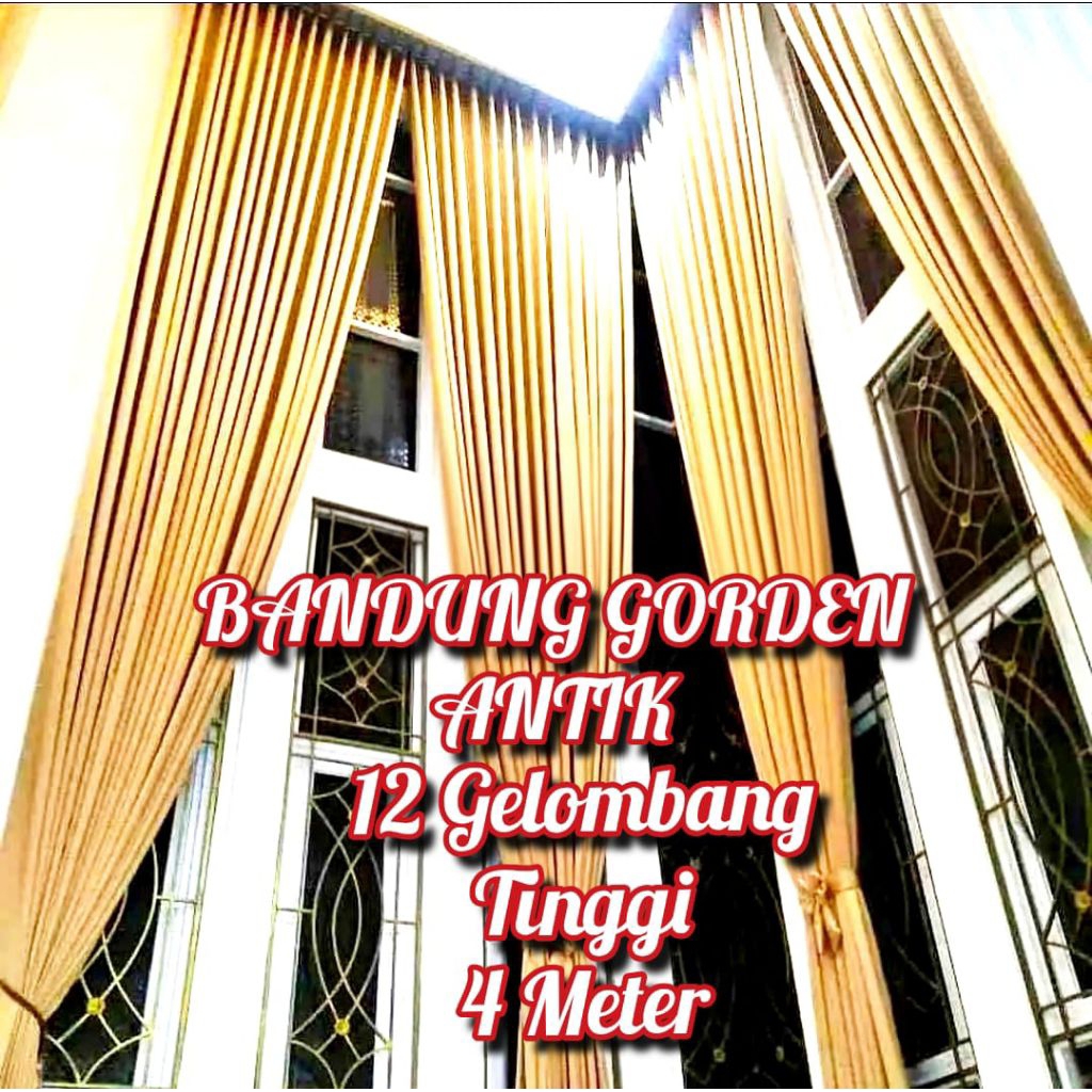 Gorden jendela panjang 3 meter Blackout Gorden Tirai jendela Panjang 4 Meter  Hordeng Polos Jumbo