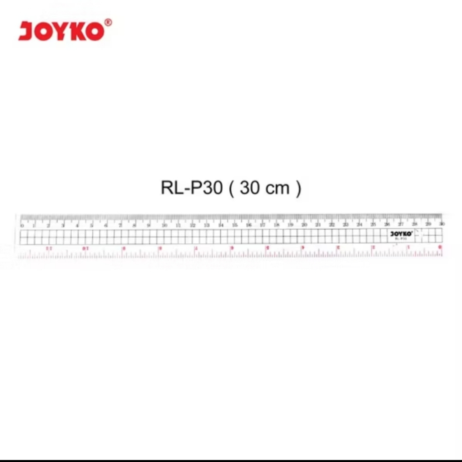 

Penggaris Acrylic Transparan Joyko Panjang 30 cm RL-P30 - Ruler Akrilik
