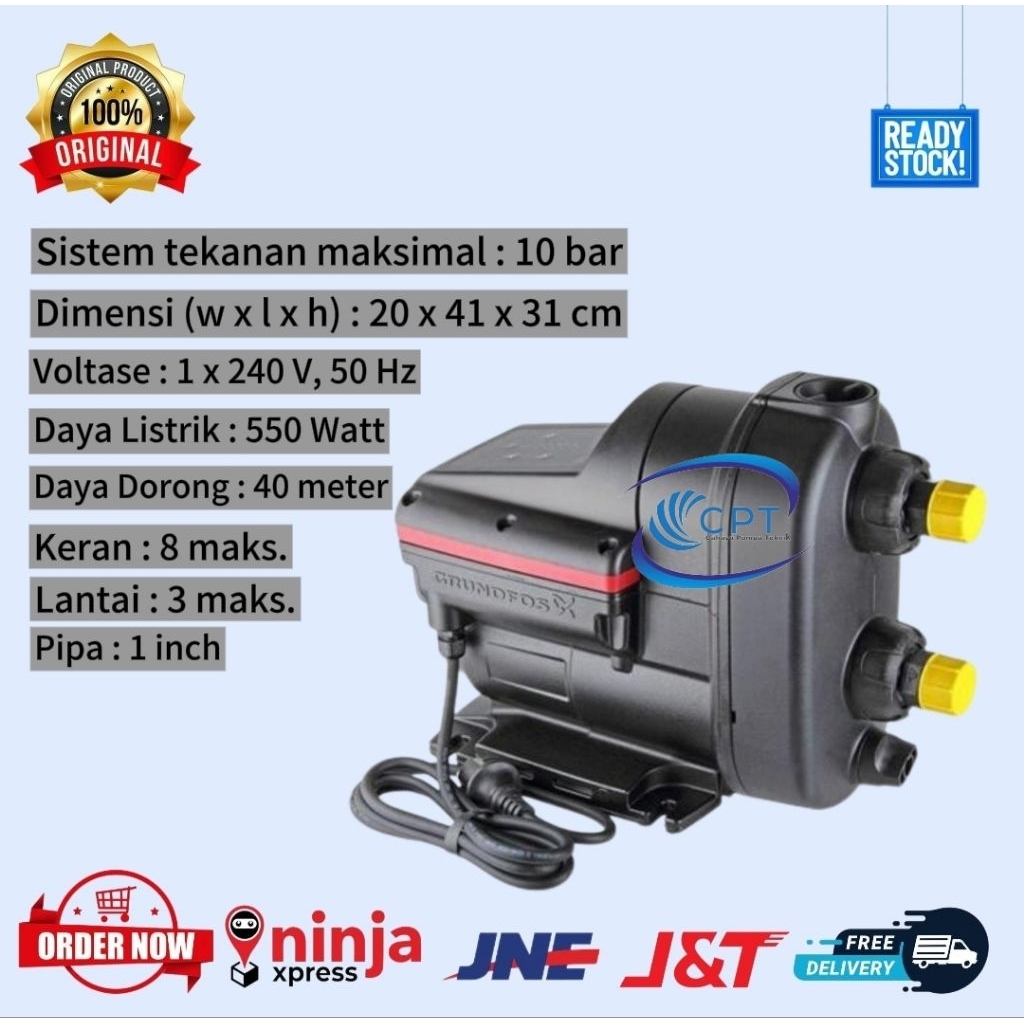 Pompa Pendorong Grundfos scala 2 3-45 Pompa Booster Grundfos Scala 2