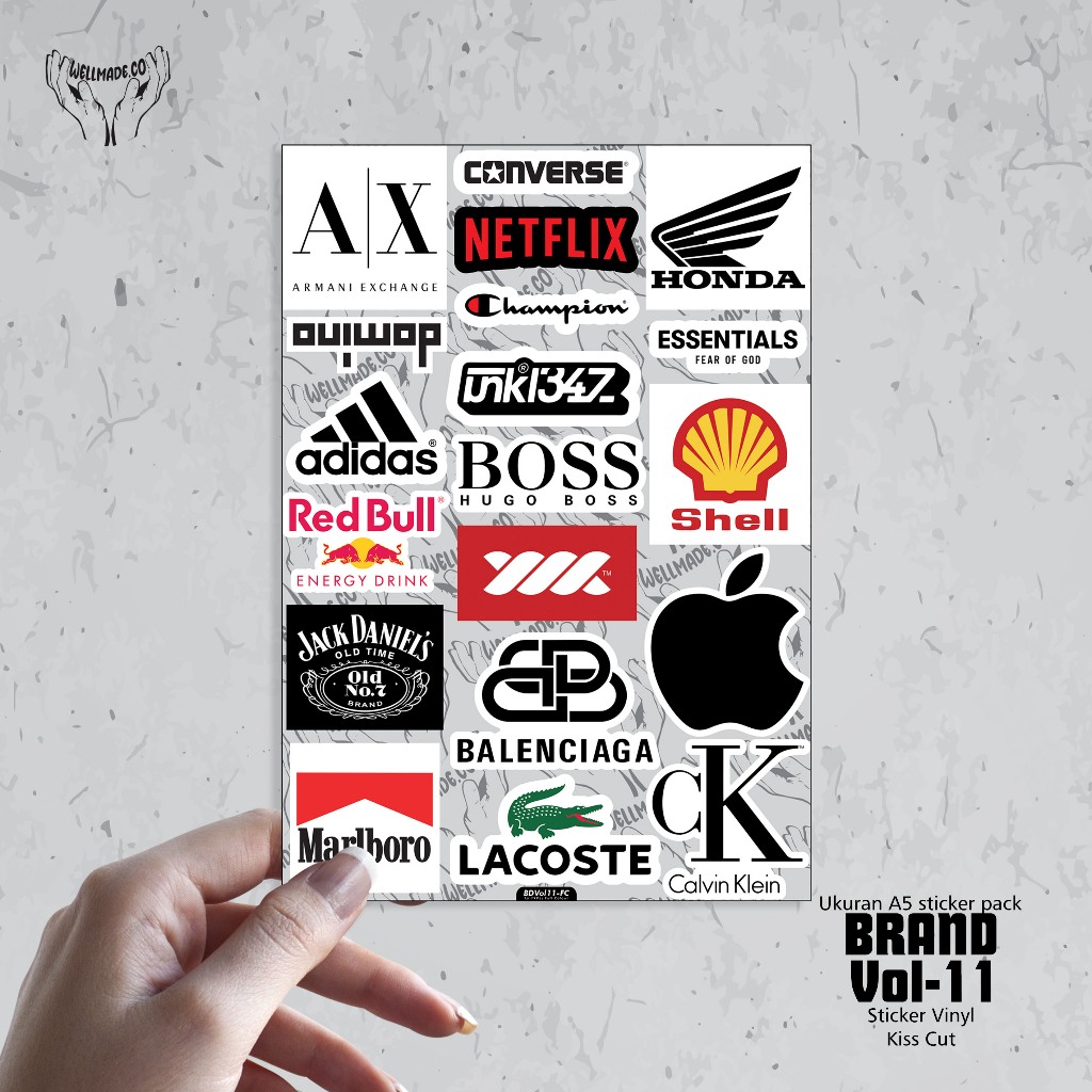 

Sticker Pack BRAND Tumblr Helm Laptop Lokal VOL11 FULL COLOUR