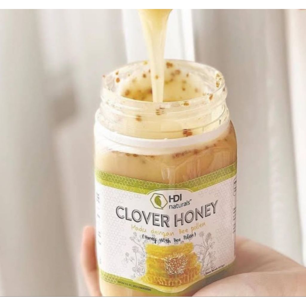 

madu clover honey 500gr exp 2028 fresh free sendok kayu