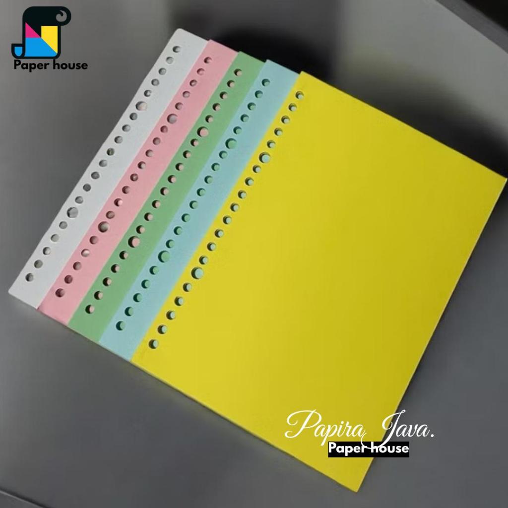 

Loose Leaf Warna Warni / Multicolor Leaf Isi 50 Lembar / Journal Refill Paper Warna