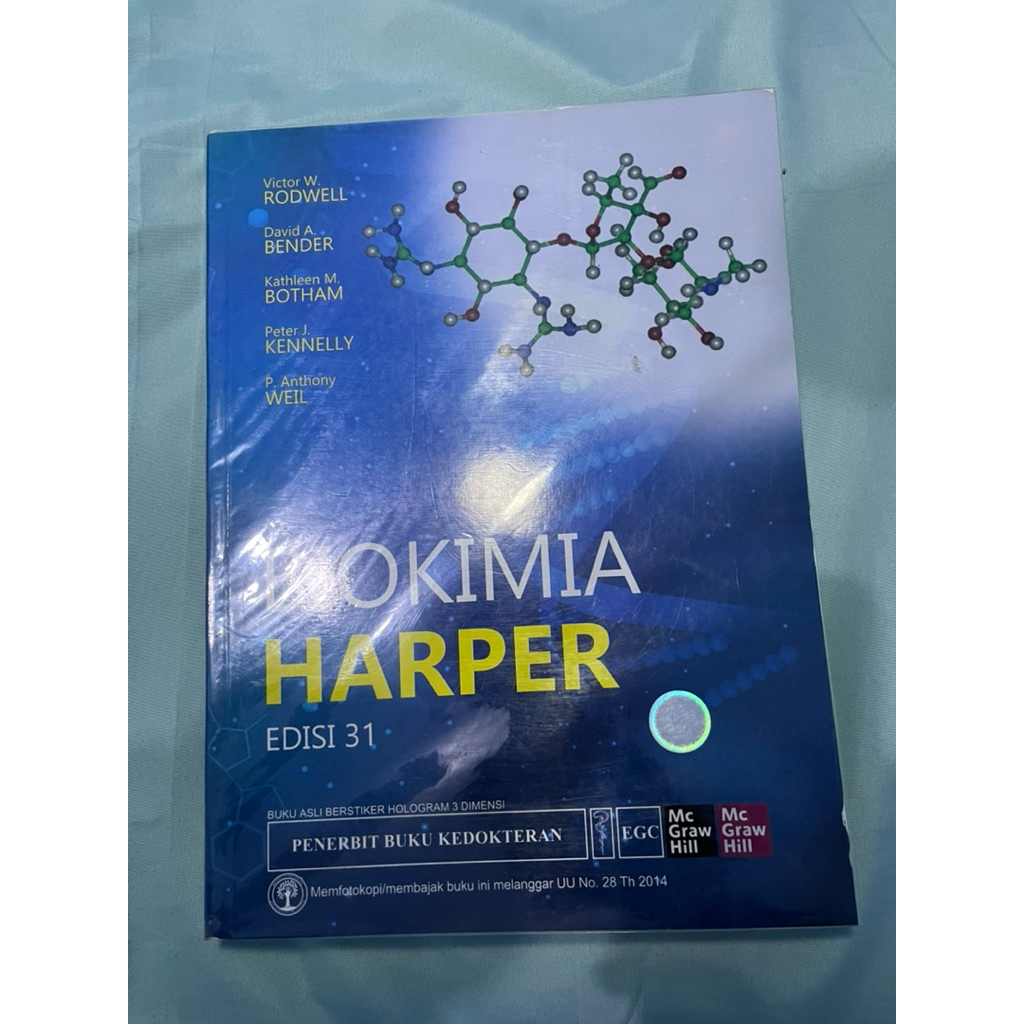 Biokimia Harper Edisi 31 B.Indonesia Original (preloved)