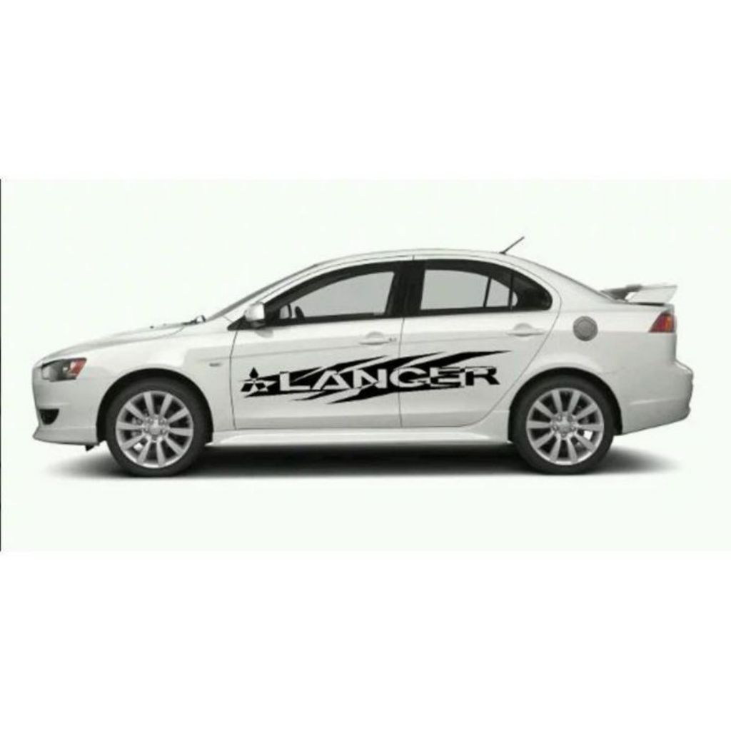 Sticker mobil lancer vios civic sedan Corolla dll sticker liat universal mobil Lancer stiker mobil L
