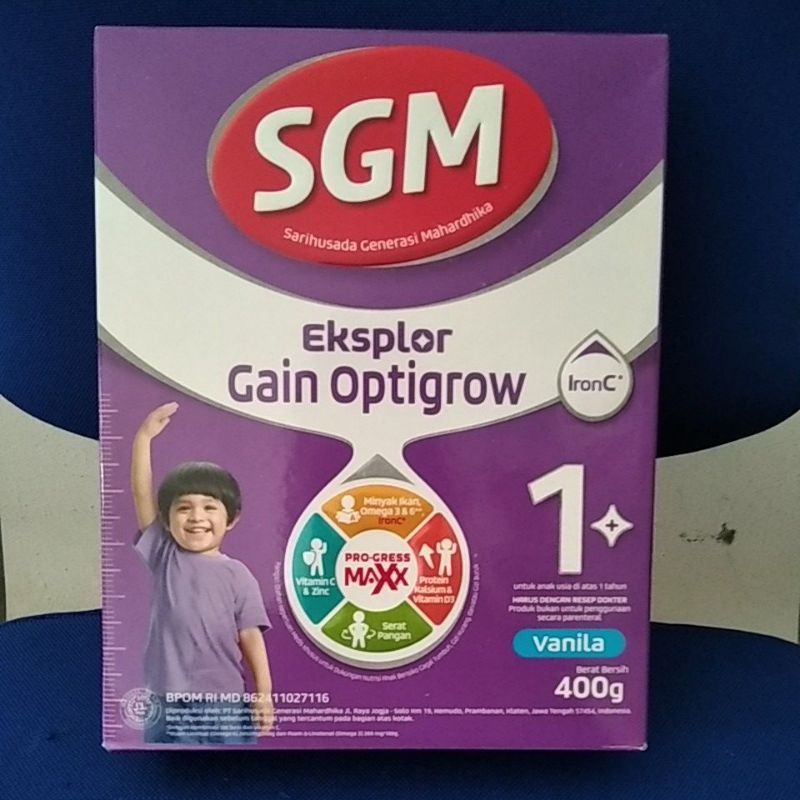 

SGM Eksplor Gain Optigrow Vanila 400g / 800g